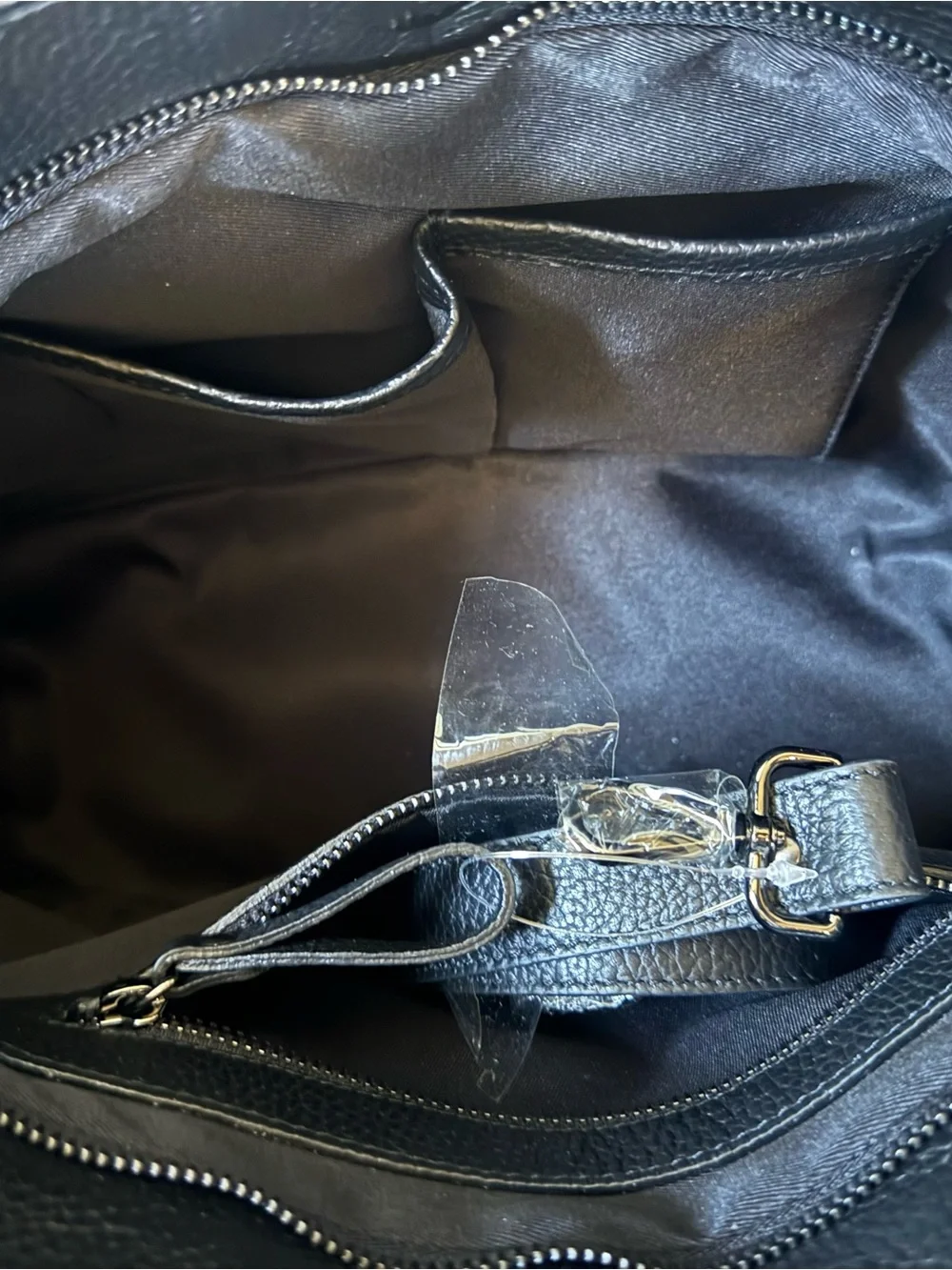 IO Pelle Black Embossed Skull Leather Tote Bag - BNWT